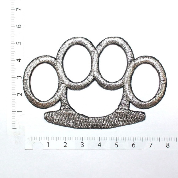 Accessories Brass Knuckles Patch Iron On Patches Diy Silver Poshmark